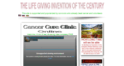 Desktop Screenshot of cancercureclinic.info